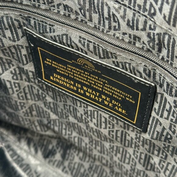 🆕 KURT GEIGER LONDON 🧿 NWT Recycled Drench Square Shopper Tote Bag, All Black - Picture 10 of 16